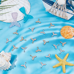 40шт 2 цвета подвески из сплава со стразами&nbsp;FIND-WR0012-84