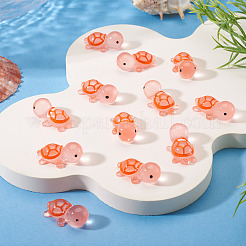 12 шт. светящиеся полупрозрачные смоляные кабошоны в виде морских животных&nbsp;RESI-TA0004-56C
