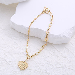 Браслеты с подвесками из нержавеющей стали в европейском стиле&nbsp;KB9332