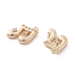 Латунные микропаве прозрачные кубические циркониевые подвески&nbsp;KK-M102-47G