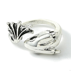 Открытые манжеты из сплава дракона RJEW-K275-36AS