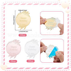 21 шт. 3 цвета на тему дня рождения&nbsp;AJEW-SP0001-74