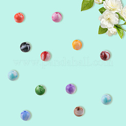 550шт 11 цвета непрозрачные акриловые бусины&nbsp;SACR-PA0001-05