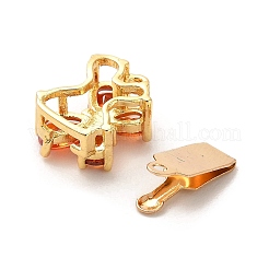 Латунные микро проложить кубического циркония ящик с застежками&nbsp;LS-KK-G484-02G