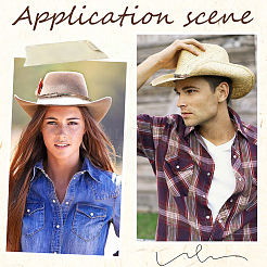 1шт бархатная веревка для ковбойской шляпы&nbsp;AJEW-CL0001-82