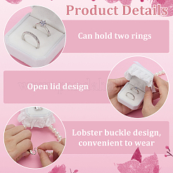 Полиэстеровые обручальные кольца для собак&nbsp;AJEW-WH0460-074P-01