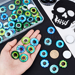 1 пакетик стеклянных кабошонов с принтом&nbsp;GGLA-PH0001-45B