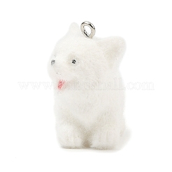 Флокированные подвески из непрозрачной смолы&nbsp;RESI-I353-02P-07