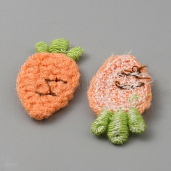 Вязаные аппликации из морковной пряжи&nbsp;PATC-WH0013-01C