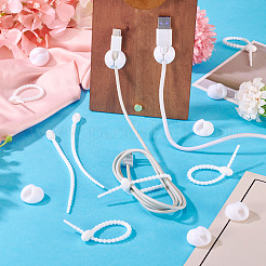 20 шт. пластиковый ПВХ-органайзер для кабеля&nbsp;AJEW-TA0002-51B