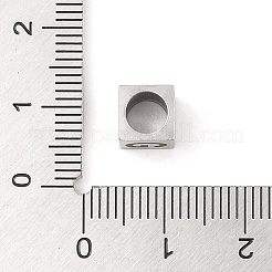 Европейские бусины из нержавеющей стали 201&nbsp;STAS-M058-01G-P