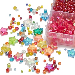 24 вид круглых стеклянных бусин&nbsp;SEED-YW0001-65