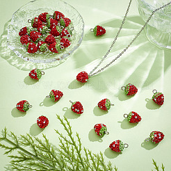 30 шт. подвески из полимерной глины ручной работы со стразами&nbsp;FIND-ME0002-75