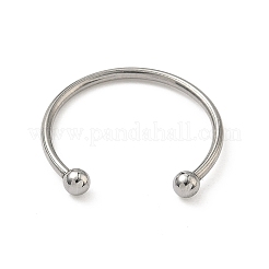 Открытое манжетное кольцо из нержавеющей стали 304 с шаровидными концами&nbsp;STAS-K320-02P