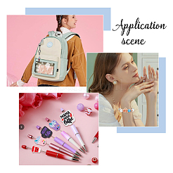 36 шт. 18 стиля ПВХ мультяшный напиток прорезыватель силиконовые бусины&nbsp;PVC-HS0001-02