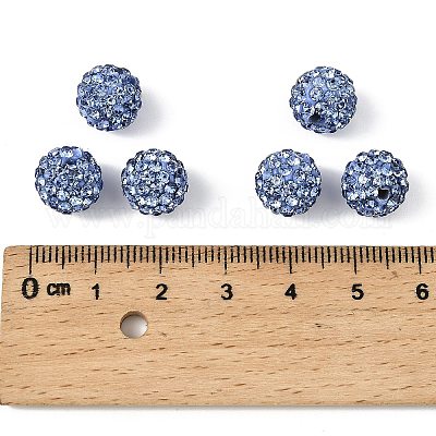 Бусины с класс А стразами&nbsp;RB-B025-7-1