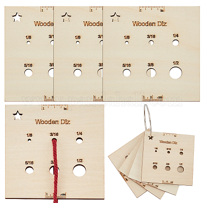 4 шт. доски для намотки деревянной резьбы&nbsp;AJEW-OC0005-38-1