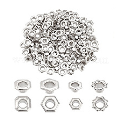 160 шт. 4 стиля латунных люверсов для обуви&nbsp;FIND-PH0020-27-1