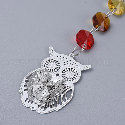 Люстра suncatchers призмы octogon стеклянный подвесной кулон&nbsp;AJEW-G025-C03-1