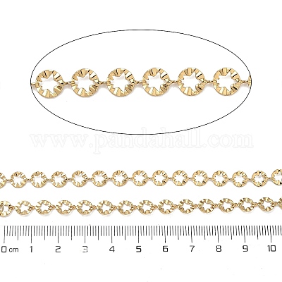 Плоские круглые цепочки из нержавеющей стали 304 со звездообразными звеньями.&nbsp;CHS-F025-05G-1