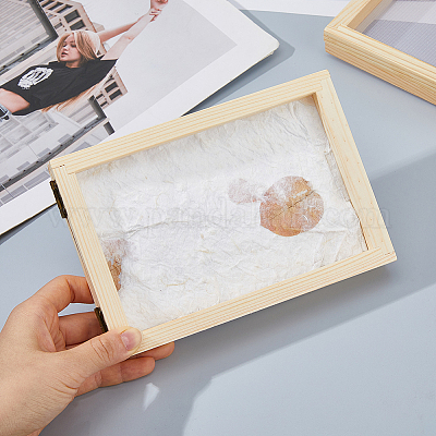 14шт прямоугольник деревянный для изготовления бумаги&nbsp;DIY-FH0010-42-1