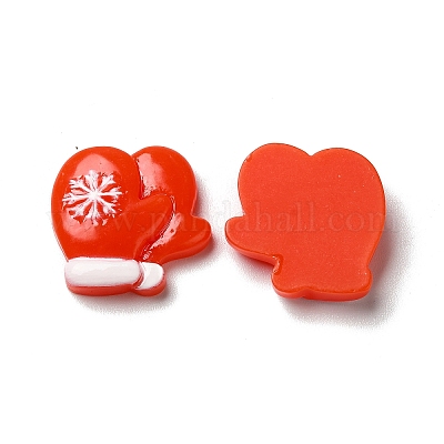 Кабошоны из непрозрачной рождественской смолы RESI-K019-35-1