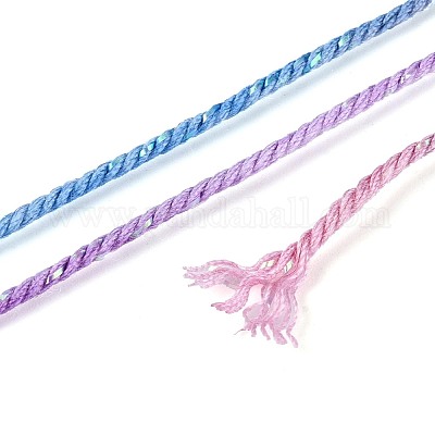 30 м окрашенный сегментный хлопковый шнур для макраме&nbsp;OCOR-T018-01N-1