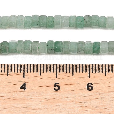 Естественный зеленый авантюрин бисер нитей&nbsp;G-G345-C28-2x4mm-1