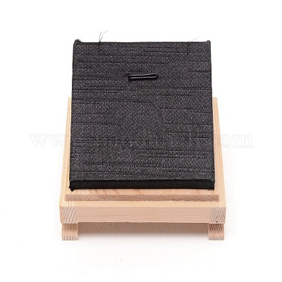 Деревянные дисплеи ожерелье NDIS-WH0003-04-1