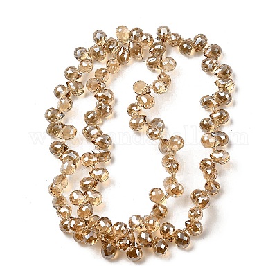 Гальваническим стеклянные бусины&nbsp;EGLA-K062-01B-PL01-1