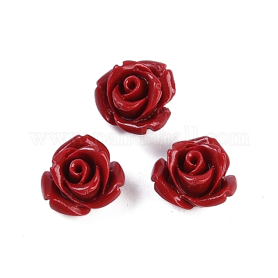 Резные бусины из синтетического коралла&nbsp;CORA-M001-07B-1