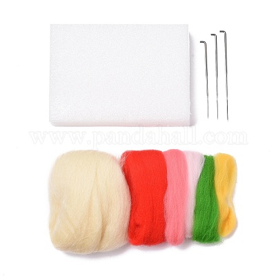 Набор для валяния клубнички&nbsp;DIY-I091-02-1