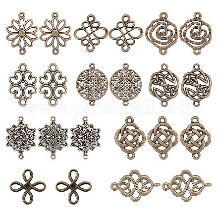 Соединительные элементы в тибетском стиле&nbsp;TIBE-SC0001-09AB-NF-1