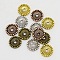 Tibetan Style Alloy Disc Spacer Beads, Cadmium Free & Nickel Free & Lead Free, Mixed Color, 12x2mm, Hole: 2mm, about 185pcs/200g