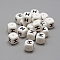 Food Grade Eco-Friendly Silicone Beads, Horizontal Hole, DIY Necklaces Making, Letter Style, Cube, Letter.H, 12x12x12mm, Hole: 2mm
