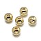 Brass Beads, Lead Free & Nickel Free & Cadmium Free, Solid Round, Real 18K Gold Plated, 5mm, Hole: 2mm