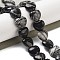 Natural Black Netstone Beads Strands, Heart, 11~11.5x12x6mm, Hole: 1.1mm, about 36pcs/strand, 15.35 inch(39cm)