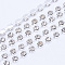 Brass Rhinestone Strass Chains, Rhinestone Cup Chains, Silver Color Plated, Crystal, 2.3~2.4mm, about 10yards/bundle