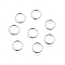 Rack Plating Brass Jump Rings, Open Jump Rings, Long-Lasting Plated, 925 Sterling Silver Plated, 7x0.8mm, Inner Diameter: 5.5mm