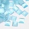 Cat Eye Cabochons, Square, Pale Turquoise, 10x10x2.5mm
