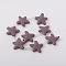 Synthetic Lava Rock Bead Strands, Star, Dyed, Purple, 40x40x10mm, Hole: 1mm, about 12pcs/strand, 16.1 inch