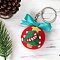 Christmas Theme Needle Felting Keychain Kit with Instructions, Christmas Tree Felting Kits, Mixed Color
