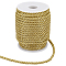 20 Yards 3-Ply Cotton Cord, Cotton Milan Cord, for Craft Making, Dark Khaki, 1/4 inch(6mm)