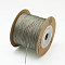 Eco-Friendly Dyed Nylon Threads, String Threads Cords, Dark Gray, 0.8mm, about 120.30 Yards(100m)/Roll