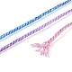 30 м окрашенный сегментный хлопковый шнур для макраме&nbsp;OCOR-T018-01N-3