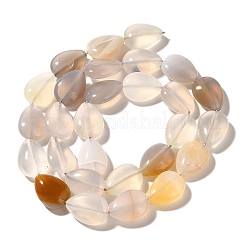 Серые натуральные бусины из агата &nbsp;G-I377-A22