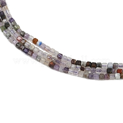 Природного флюорита бисер нитей&nbsp;LS-G-RM2025-D50-2x2mm-B