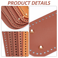 Овальные сумки из искусственной кожи для вязания крючком для ногтевого ложа&nbsp;DIY-PH0008-30