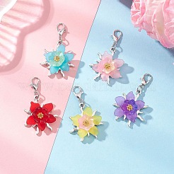 Подвесные украшения из сплава и акрила&nbsp;HJEW-JM04593