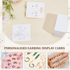 200 шт. квадратные бумажные карточки для демонстрации сережек&nbsp;CDIS-ME0001-01A